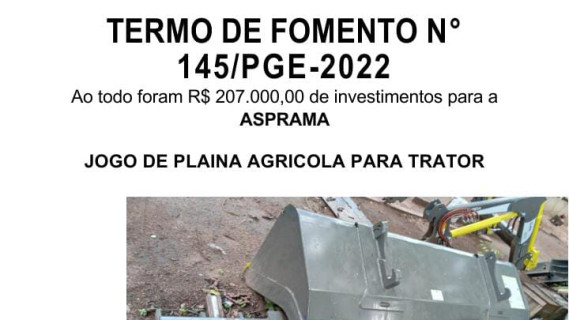 TERMO DE FOMENTO N° 145/PGE-2022